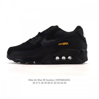 Nike 耐克 Air Max 90 Surplus 男女子休闲运动鞋 气垫运动鞋 透气舒适减震耐磨底休闲运动跑步鞋，设计均采用无缝防水 Tech Tuff 挡