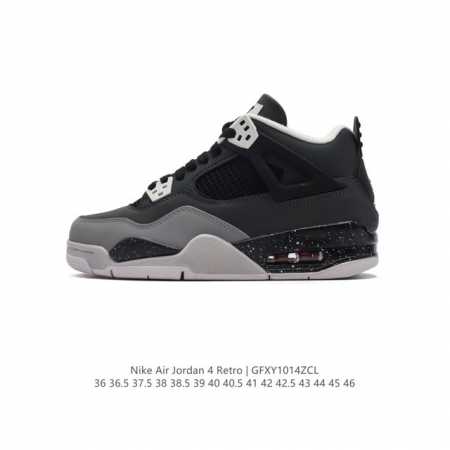 特价头层皮 耐克 Nike Air Jordan 4 Retro Og 中帮 迈克尔 乔丹aj4代乔4 复古休闲运动文化篮球鞋。秉承轻量化的速度型篮球鞋设计思想 - 点击图像关闭