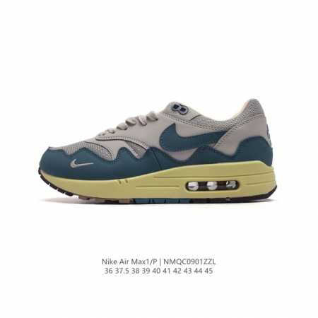 耐克 Nike Air Max 1 P 男女子运动鞋缓震慢跑鞋，由 Nike 与阿姆斯特丹服饰品牌 Patta 联袂打造，将你挚爱的经典外观与荷兰品牌的反叛精神 - 点击图像关闭