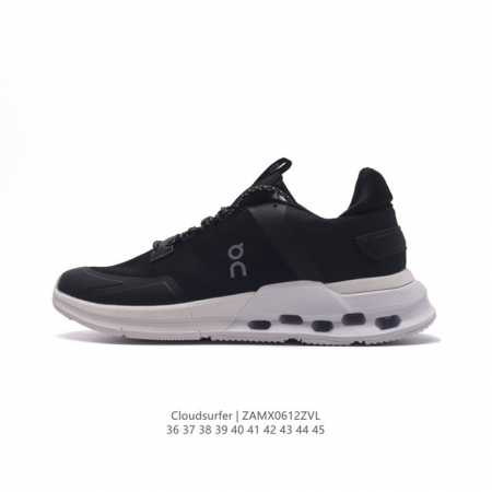 真标 On昂跑 全新综合体能训练运动鞋cloud X 舒适乐趣跑，缓震、轻量。On昂跑 Cloudsurfer上演中底“变形计” ，打破传统格局缔造柔软脚感。O - 点击图像关闭