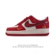 公司级 Af1耐克 2025年新款 新年 蛇年限定 Nike Air Force 1 ‘07 Low 空军一号 红鞋子 厚底增高百搭运动板鞋 原楦头原纸板 打造