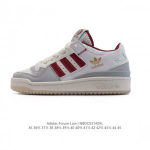 160 千呼万唤始出来重磅推荐 阿迪达斯 Adidas Originals Forum Low 复古运动板鞋 蜕尘迎金 洗尘 防滑耐磨 低帮 板鞋 男女同款 灰