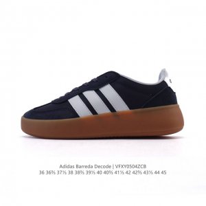 公司级 阿迪达斯 Adidas Barreda 考拉派对 复古休闲 清新 舒适百搭 德训鞋 T字头 防滑耐磨 低帮 板鞋 男女款运动鞋。鞋头加宽设计提升了穿着舒