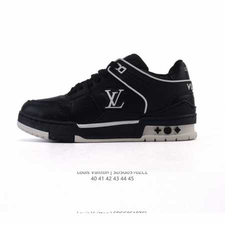 公司级 路易威登 Louis Vuitton Lv路易威登板鞋 时尚运动鞋潮厚底增高男鞋。舒适防滑底和百搭性霸屏整个时尚娱乐圈，细节调整完美主义！采用柔软皮革帆 - 点击图像关闭
