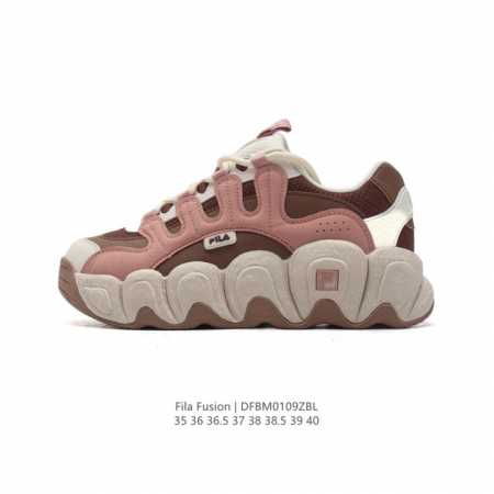 公司级 斐乐 女款老爹鞋 Fila Fusion 厚底增高跑步鞋 百搭运动板鞋 意大利百年经典运动品牌，网红单品 小红书推荐爆款 Fila斐乐新款小白鞋斐乐潮牌 - 点击图像关闭