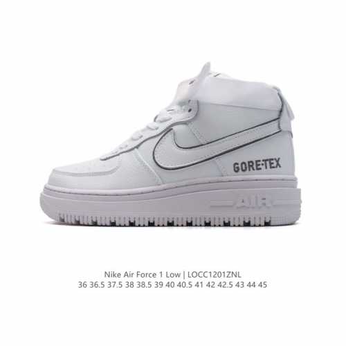 公司级 空军一号nike Air Force 1 Gtx Boot 防溅水板鞋防水机能空军一号篮球鞋 厚底增高魔术贴 中帮运动板鞋，Nike 为此将经典鞋款 A
