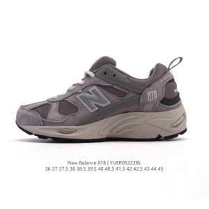 新品公司级 新百伦 New Balance Nb 878 复古 格雷系列 织物人造革 中帮 休闲城市通勤跑步鞋 男女同款 减震耐磨透气速干平衡抗冲击轻便 低帮