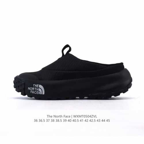 公司级 北面 北脸 The North Face 低帮休闲凉拖鞋 包头拖鞋 毛毛虫一脚蹬 休闲拖鞋 复古百搭厚底增高运动板鞋。居家室内外一脚蹬休闲面包鞋采用尼龙