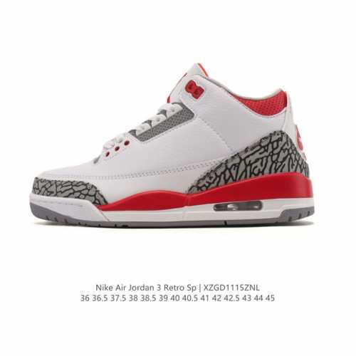 公司级 耐克 乔丹 Aj3 耐克 Nike Air Jordan 3 Retro Se 乔3 倒钩 中帮复刻篮球鞋 乔丹3代 三代 男女子运动鞋，作为 Aj 系