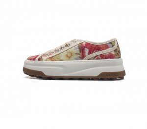 Gucci 古奇 小白鞋 古驰奢侈品女运动板鞋 休闲鞋子 Gucci Tennis 1977老花鞋 经典耐穿 复古感满满的gucci老花鞋老花满印板鞋 生胶底