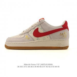 公司级 Af1耐克 Nike Air Force 1 ‘07 Low 空军一号 2026年新款 马年限定 厚底增高百搭运动板鞋 原楦头原纸板 打造纯正空军版型，