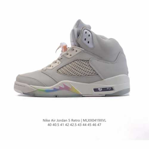 公司级 耐克 Nike Air Jordan 5 Retro 高帮男款运动鞋 乔丹之子 Aj5 乔丹5代 Aj5 乔5 乔丹5 高邦 乔丹篮球运动鞋 高帮复古休