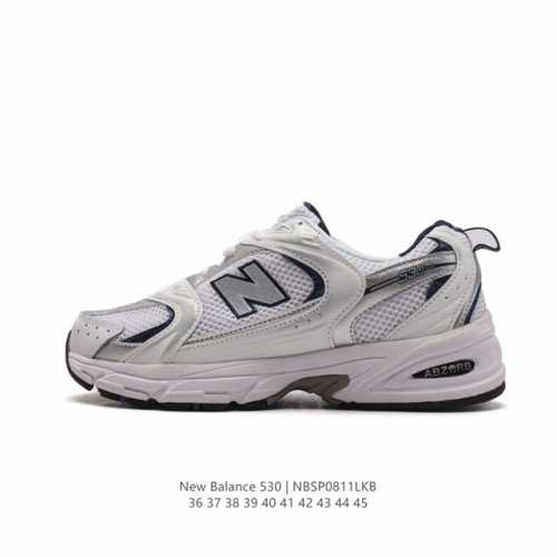 新百伦 Nb530 New Balance 530 复跑古鞋nb530这鞋双确实是nb家经复典古款式之一，以全科新技诠释，成打功造530鞋款。鞋面保在持530基
