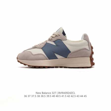 真标 Nb 新百伦 New Balance 327系列复古休闲运动慢跑鞋时尚男女运动鞋 以更纯粹的复古风格设计打造的全新造型 侧身还以解构设计，将 N 字标志以 - 点击图像关闭