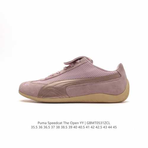 Puma 彪马 采用轻量冲孔呼吸皮革网面材质鞋面，中底eva缓震组合耐磨橡胶外底 宝马赛道精神街头风，联乘著名全球汽车制造bmw宝马赛车运动系列 X Puma
