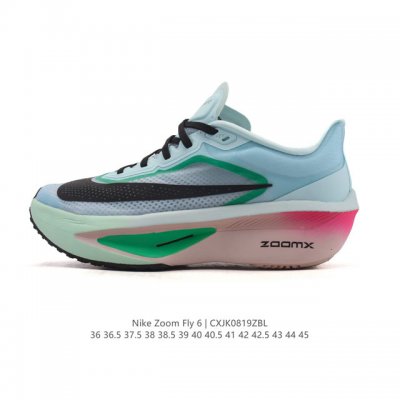 公司级 Nike耐克Zoom Fly 6 马拉松碳板米黑跑步鞋男款运动鞋Fn8455-001春新款Zoom Fly 6 Prm缓震轻便跑步鞋。这款鞋在继承了 N