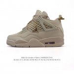 公司级 真标 耐克 Nike Air Jordan 4 Retro Og迈克尔 乔丹Aj4代乔4 中帮复古休闲运动文化篮球鞋 秉承轻量化的速度型篮球鞋设计思想完