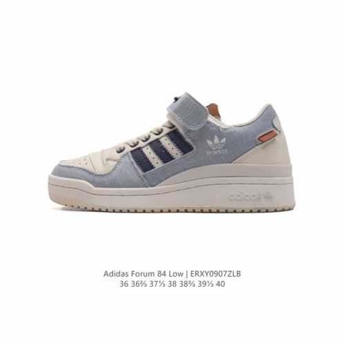 Adidas 阿迪达斯 Forum 84 Low Shoes 饰有摩登细节的forum 经典板鞋运动鞋休闲篮球运动板鞋。当adidas Forum篮球鞋初次登上