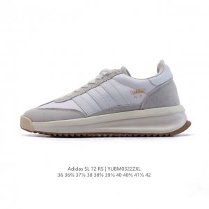 160 阿迪达斯Adidas Sl 72 Shoes 经典复古薄底运动鞋「T头鞋」三叶草复古休闲跑步鞋休闲运动鞋 这款经典运动鞋携复古型格，来访你的活力日常——