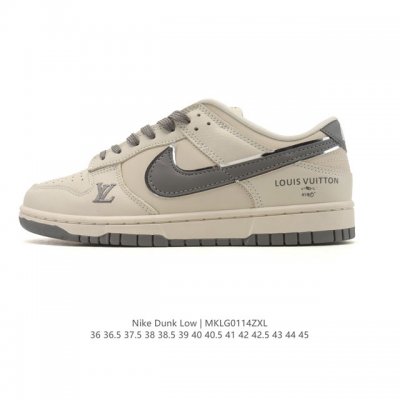 耐克 Nike Sb Dunk Low Pro 男女同款运动鞋复古板鞋 路易威登联名，尽情迈步，彰显个性风采。采用柔软皮革鞋面，经久耐穿，塑就如元年款 Dunk