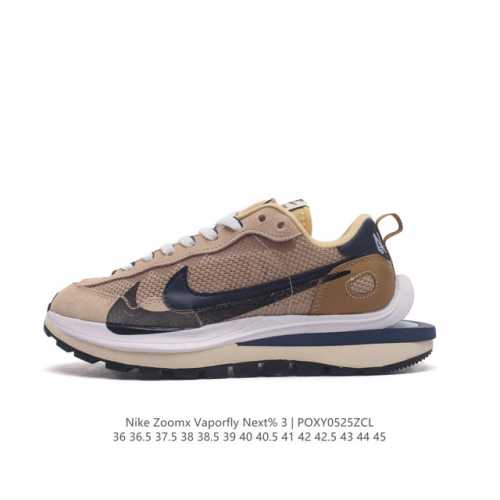 耐克 Sacai X Nike Vaporwaffle 3.0 华夫三代 3.0走秀重磅联名款运动鞋，男女鞋真标半码制，升级正确5层组合鞋底型，东莞百宏织唛双鞋