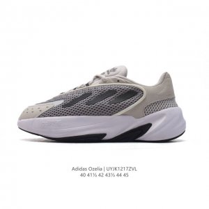 阿迪达斯 Adidas Originals Ozelia 经典运动鞋休闲慢跑鞋 厚底增高百搭老爹鞋。这款ozelia经典鞋，延续adidas经典设计元素，以简约