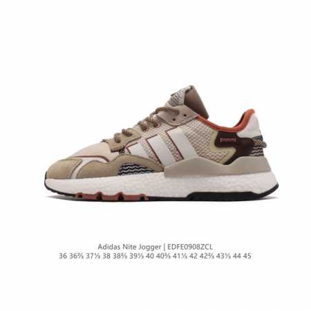 公司级 真爆 阿迪达斯 Adidas Nite Jogger 爆米花 全新配色王嘉尔代言款运动鞋。织物透气鞋面 夜行者 3M反光 真爆大底复古跑鞋。 针织透气网 - 点击图像关闭