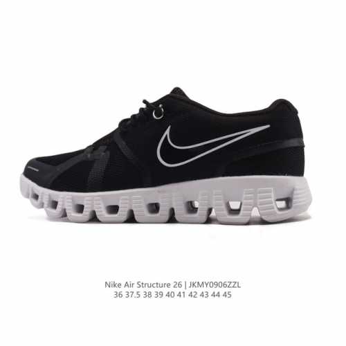 新品 耐克 Nike Zoomstructure 26运动舒适减震防滑耐磨低帮碳板训练跑步鞋女款厚底增高老爹运动鞋，这款跑鞋专为热爱跑步、追求稳定与缓震效果的跑