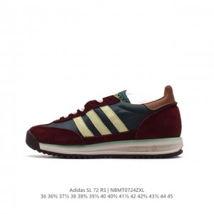 阿迪达斯adidas Sl 72 Shoes 经典复古薄底运动鞋 T头鞋 三叶草复古休闲跑步鞋休闲运动鞋 这款经典运动鞋携复古型格，来访你的活力日常 采用舒爽尼