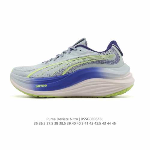 公司级 彪马 Puma Deviate Nitro3男女士2025年新款跑步鞋减震舒适缓冲回弹简约软底运动鞋注氮泡沫橡胶鞋垫耐磨防滑百搭老爹鞋 Deviate