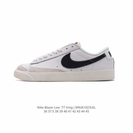 耐克 Nike Blazer Low '77 VNTG 男女子运动板鞋 重现低调风格和经典篮球外观，依托经典简约魅力和舒适性能，备受街头时尚赞誉。华美翻毛皮细节 - 点击图像关闭