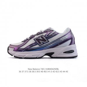 公司级 New Balance Mr740 Nb新百伦系列复古老爹风休闲运动慢跑鞋。采用轻质牛剖革拼接透气网眼衬垫织物鞋面材质 T-Beam大底提供足步弓支撑