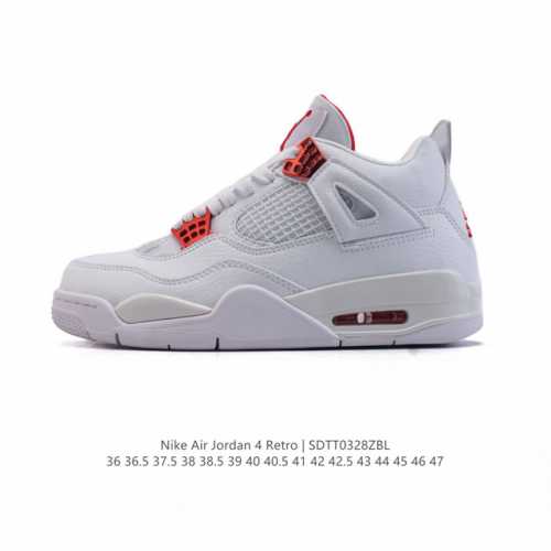 200 【头层皮】耐克 Nike Air Jordan 4 Retro Og迈克尔·乔丹Aj4代乔4 中帮复古休闲运动文化篮球鞋。秉承轻量化的速度型篮球鞋设计思
