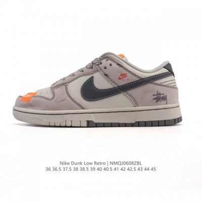 耐克 Nike Sb Dunk Low Pro 运动鞋复古板鞋 路易威登联名 潮滑板鞋。采用柔软皮革鞋面，经久耐穿，塑就如元年款 Dunk 般的复古质感。鞋头透