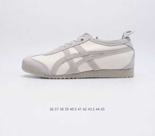 Asics 亚瑟士 男女鞋真标半码制 日产经典老牌-鬼塚虎 Onitsuka Tiger Mexico 66经典墨西哥系列复古经典百搭板鞋休闲运动鞋慢跑鞋 采用