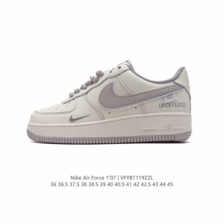 耐克 Nike Air Force 1 '07 Low 空军一号含气垫 低帮百搭厚底增高休闲运动板鞋。柔软、弹性十足的缓震性能和出色的中底设计，横跨复古与现代的 - 点击图像关闭