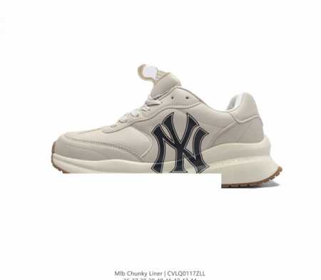 全新2023新款 Ny美国榄球洋基队new York Yankees X Mlb Chunky Runner Liner 莱纳系列低帮厚底老爹风透气舒适皮面休闲 - 点击图像关闭
