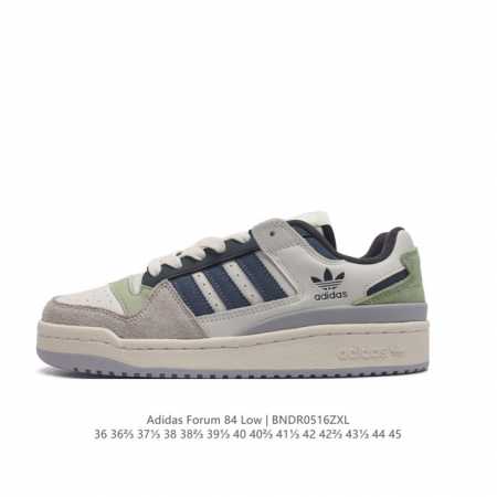 Adidas 阿迪达斯 Forum 84 Low Shoes 饰有摩登细节的forum 经典板鞋运动鞋休闲篮球运动鞋。当adidas Forum篮球鞋初次登上球 - 点击图像关闭