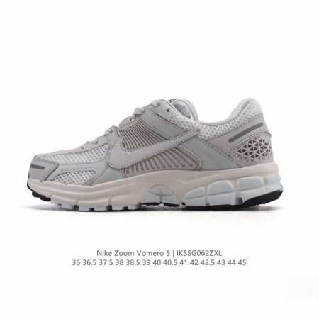 Nike 耐克夏季 Zoom Vomero 5 运动鞋休闲训练跑步鞋。Nike Zoom Vomero 5 男女子运动鞋妥帖包覆足部，提供透气支撑效果。耐穿材料 - 点击图像关闭