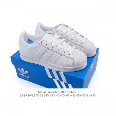 公司级 头层皮 阿迪达斯 Adidas Superstar 2025年新款鞋子 蛇年新款 经典贝壳头系列 新款休闲板鞋潮流男女士运动鞋 。鞋面柔软皮革拼接材质