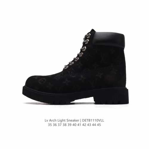 公司级 LV靴子Louis Vuitton全新LV路易威登 X Trainer Sneaker Low 休闲运动文化百搭板鞋 路易威登中帮马丁靴踢不烂经典大黄靴