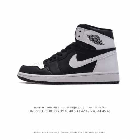 头层皮 耐克 男女同款运动板鞋 Nike Air Jordan 1 Retro High OG 乔丹一代aj1 乔1 AJ1 篮球鞋复刻运动鞋。皮面高帮板鞋的设 - 点击图像关闭