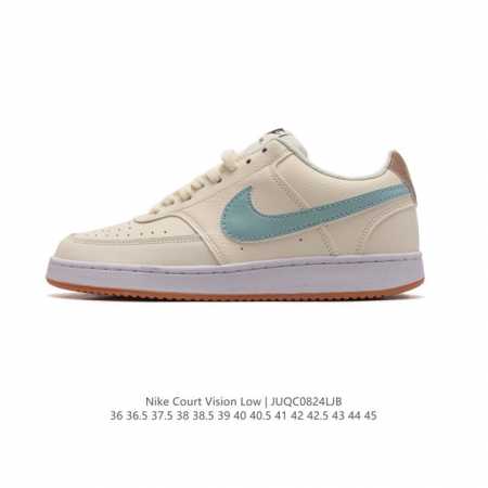 耐克nike Court Vision Low 校园风低帮复古篮球板鞋男女运动鞋，延续80年代复古篮球鞋，添加学院风细节。皮革鞋面，利落风格，重现复古篮球风范。 - 点击图像关闭