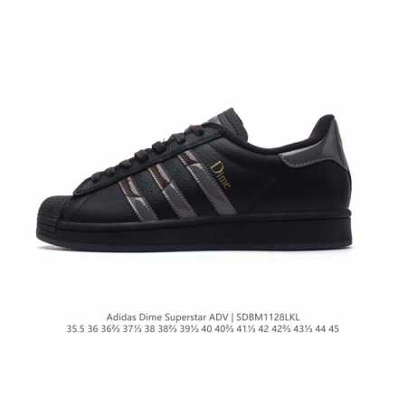 阿迪达斯 Adidas Dime Superstar Adv Shoes 联名款经典贝壳头运动滑板鞋。Adidas Superstar系列经典运动鞋，诞生于19 - 点击图像关闭