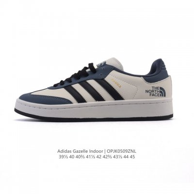 公司级 阿迪达斯 Adidas Originals Gazelle Indoor复古三叶草防滑透明橡胶板鞋经典运动鞋。这款经典鞋,忠于原版设计,缀撞色三条纹和鞋