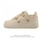 公司级 耐克 Nike Air Force 1 '07 Low 空军一号含气垫 低帮 小白鞋 解构绑带 双鞋带 百搭厚底增高休闲运动板鞋。柔软、弹性十足的缓震性