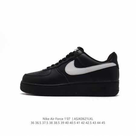 耐克 Nike Air Force 1 '07 Low 空军一号含气垫 低帮百搭厚底增高休闲运动板鞋。柔软、弹性十足的缓震性能和出色的中底设计，横跨复古与现代的 - 点击图像关闭