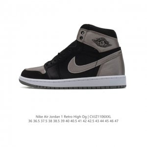 公司级 耐克 男女同款运动板鞋 Nike Air Jordan 1 Retro High OG 乔丹一代aj1 乔1 AJ1 篮球鞋复刻运动鞋。皮面高帮板鞋的设
