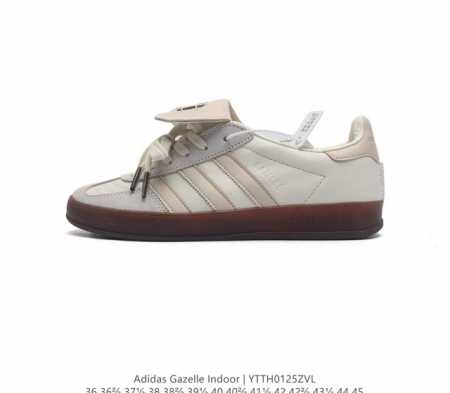 阿迪达斯 Adidas 中性三叶草gazelle系列休闲鞋男女经典运动鞋 德训鞋 鞋身柔软皮革材质和简单百搭的特点 让 Gazelle 一直活跃在街头 T字鞋头 - 点击图像关闭