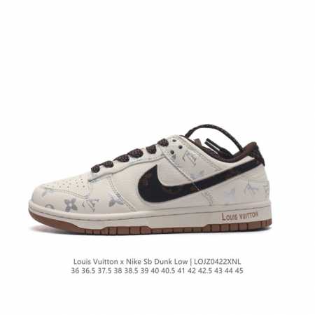 公司级nk Dunk Low Lv路易威登-米黑牛仔 周年高端定制 低帮休闲板鞋 #海外官方同步发售，鞋底侧边镶嵌上louis Vuitton名牌凸显尊贵，鞋盒 - 点击图像关闭